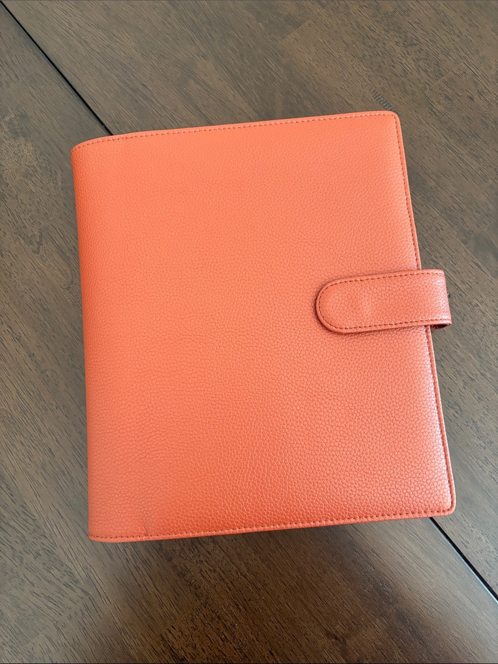 Janes Agenda JUNIOR Sz Vegan Leather Wrap Planner Cover Discbound Fall Leaf NEW